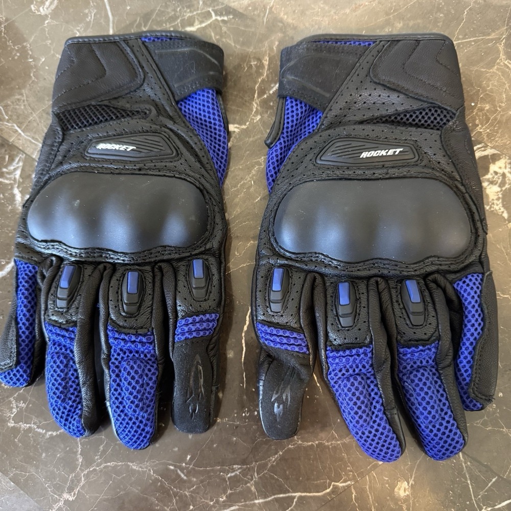 Joe Rocket Dayride Men's Street Motorcycle Gloves - Black Cobalt Blue XL